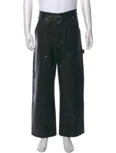 Pre-owned Enfants Riches Deprimes Double Knee Cargo Pants In Black
