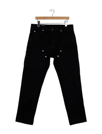 Pre-owned Enfants Riches Deprimes Double Knee Relaxed Fit Jeans In Black