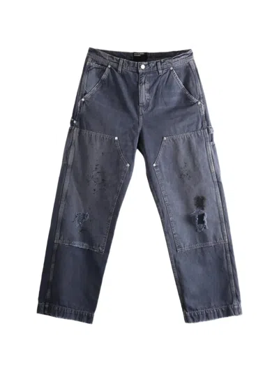 Enfants Riches Deprimes Double-knee Straight-leg Jeans In Blue