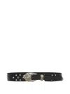 Enfants Riches Deprimes Eagle-head Studded Belt In Black