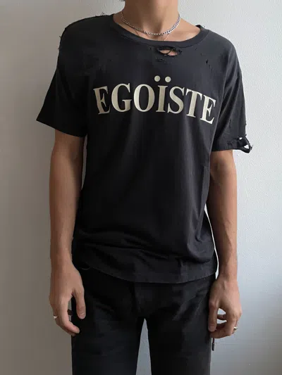 Pre-owned Enfants Riches Deprimes Egoiste T-shirt In Black