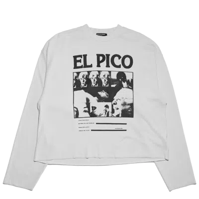 Enfants Riches Deprimes El Pico Rib L/s T-shirt In Faded White