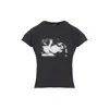 Enfants Riches Deprimes Graphic Print Cotton T-shirt With Artistic Detailing In Black
