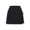 Enfants Riches Deprimes Pleated Buckle-fastening Mini Skirt In Black