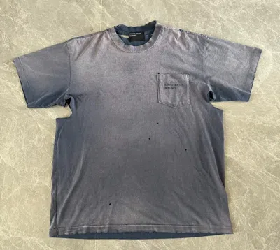 Pre-owned Enfants Riches Deprimes Erd 23ss Washed Short Sleeve In Blue Gray