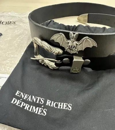 Pre-owned Enfants Riches Deprimes Erd 24ss Rose Buckle Bat Belt  