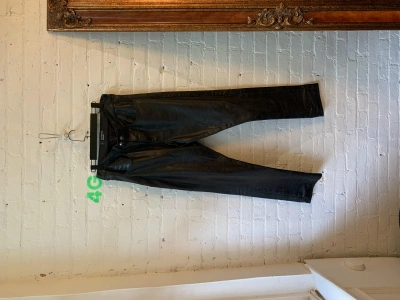 Pre-owned Enfants Riches Deprimes Erd Black Leather Jeans 4gseller