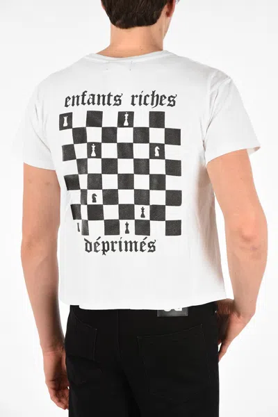 Pre-owned Enfants Riches Deprimes Erd Chessboard Shirt In White