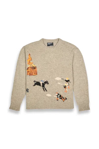 Enfants Riches Deprimes Erd Come Live With Me Sweater Gray In Neutral
