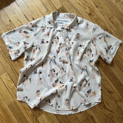 Pre-owned Enfants Riches Deprimes Erd  Porn Xxx Girl Button Up Top In Multi