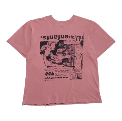 Enfants Riches Deprimes Erd Radio Control Room T-shirt In Faded Pink