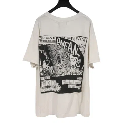 Pre-owned Enfants Riches Deprimes Erd Records Logo T Shirt - 01670 In White