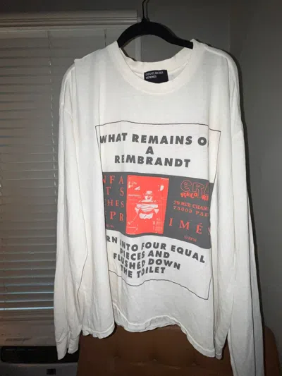 Pre-owned Enfants Riches Deprimes Erd Records Long Sleeve In White