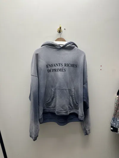 Pre-owned Enfants Riches Deprimes Erd Washed Hoodie Size Large In Grey