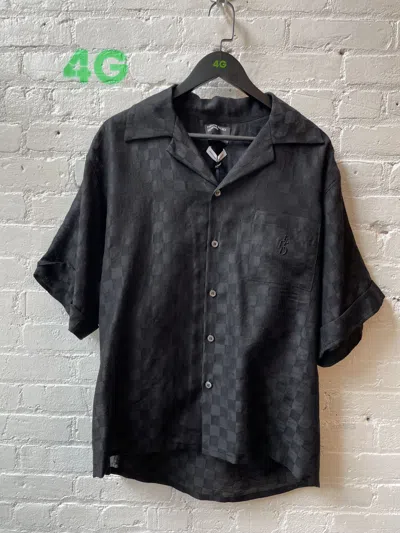 Pre-owned Enfants Riches Deprimes Erd Wool Checker Shirt 4gseller In Black