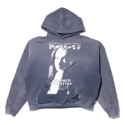Enfants Riches Deprimes Exposed Christina Hoodie In Sun Faded Black