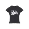 Enfants Riches Deprimes Graphic Print Cotton T-shirt With Artistic Detailing In Black