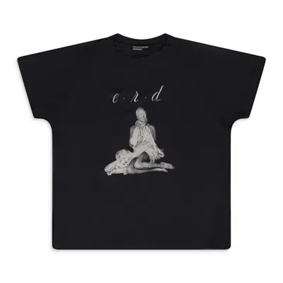 Enfants Riches Deprimes Faded Black Woman In Sheet Raglan T Shirt