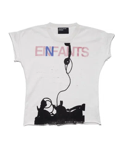 Enfants Riches Deprimes Forget To Answer Shrunken T-shirt In White