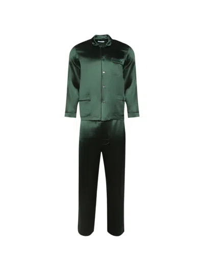 Enfants Riches Deprimes Front-pocket Pyjama Set In Green