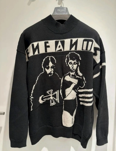 Pre-owned Enfants Riches Deprimes Fw22 Runway Sweater In Black