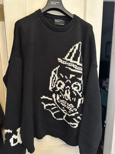 Pre-owned Enfants Riches Deprimes Gacy Clown / Christ Knit Sweater In Size L
