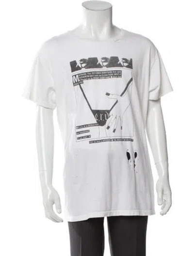 Pre-owned Enfants Riches Deprimes Graphic Print Crew Neck T-shirt In Neutral