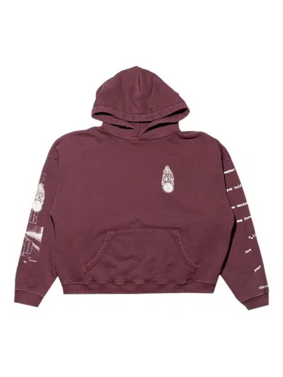 Enfants Riches Deprimes Graphic-print Hoodie In Brown