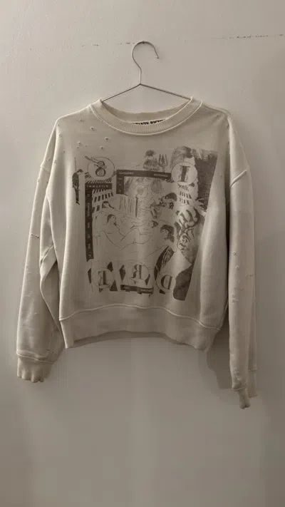 Pre-owned Enfants Riches Deprimes Graphic Sweatshirt In White