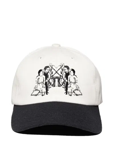 Enfants Riches Deprimes Graphic-print Panelled Baseball Cap In White