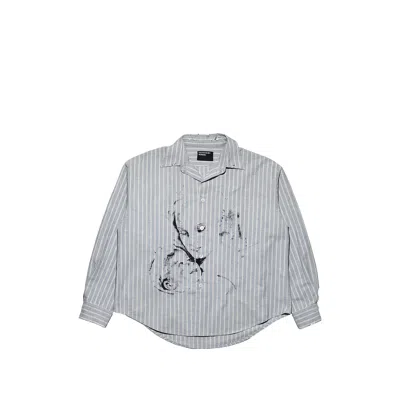 Enfants Riches Deprimes Graphic-print Striped Shirt In Multi