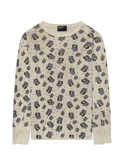 Enfants Riches Deprimes Graphic-print Waffle-knit T-shirt In Neutral