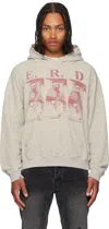 Enfants Riches Deprimes You Are Nothing Cotton Sweatshirt With Used Effect In Neutral