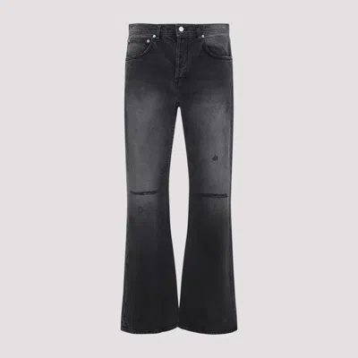 Enfants Riches Deprimes Grey Flared Denim Cotton Jeans In Black