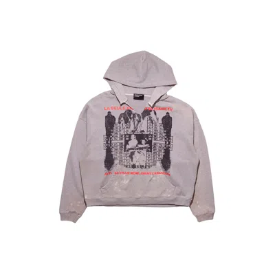 Enfants Riches Deprimes Grey Hoodie With A Print In Animal Print