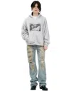 Enfants Riches Deprimes Grey Hoodie With Patches In Gray