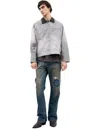 Enfants Riches Deprimes Grey Jacket With Patches In Gray