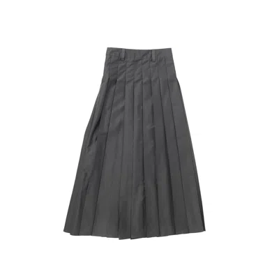 Enfants Riches Deprimes Grеy Pleated Skirt In Blue