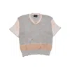 Enfants Riches Deprimes Here Comes Alice Distressed Striped Cotton Sweater In Neutral