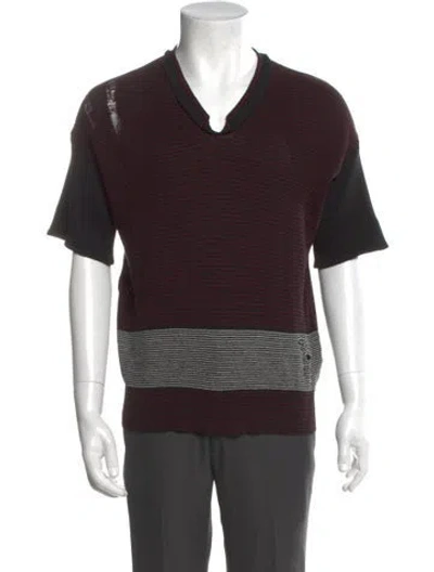 Pre-owned Enfants Riches Deprimes Here Comes Alice Aged V-neck V-neck Tank W/ Tags In Black