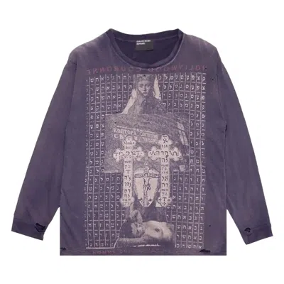 Pre-owned Enfants Riches Deprimes Enfants Riches Déprimés Hollywood Couronne Long-sleeve T-shirt 'antique Purple' | Men's Size Xxl