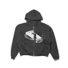 Enfants Riches Deprimes Holy Bible Assemblage Printed Cotton-jersey Zip-up Hoodie In Black
