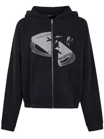 Enfants Riches Deprimes Enfants Riches Déprimés Holy Bible "assemblage" Baggy Zip Hoodie Clothing In Black