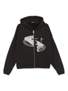 Enfants Riches Deprimes Holy Bible Assemblage Printed Cotton-jersey Zip-up Hoodie