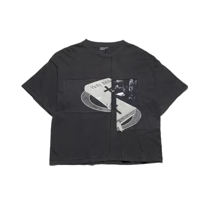 Enfants Riches Deprimes Holy Bible Assemblage Panelled Printed Cotton-jersey T-shirt In Black
