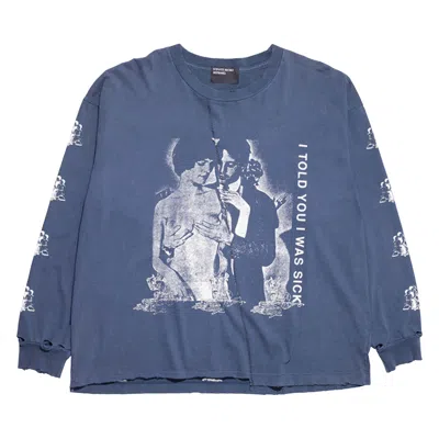 Pre-owned Enfants Riches Deprimes Enfants Riches Déprimés I Told You I Was Sick Long-sleeve T-shirt 'thrashed Navy' | Blue | Men's Siz