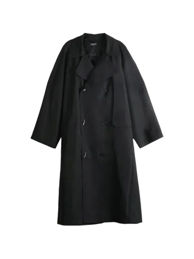 Enfants Riches Deprimes I'm Your Man Double-breasted Trench Coat In Black