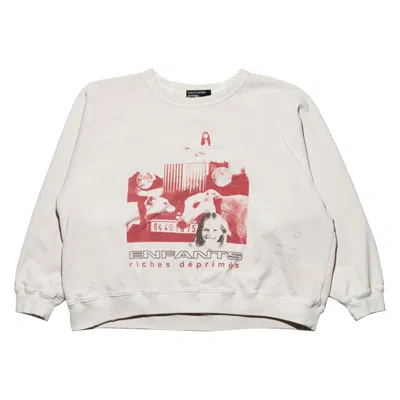 Pre-owned Enfants Riches Deprimes Enfants Riches Déprimés Incandescent Raglan Sweatshirt 'dirty White' | Men's Size Xl