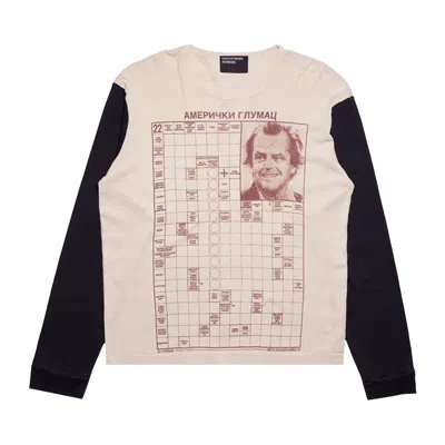 Pre-owned Enfants Riches Deprimes Enfants Riches Déprimés Jack Serbian Fantasy Long-sleeve T-shirt 'cream/black' | Men's Size M