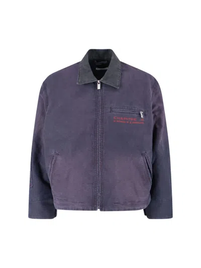 Enfants Riches Deprimes Chapitre Xxi Moleskin Work Jacket In Blue